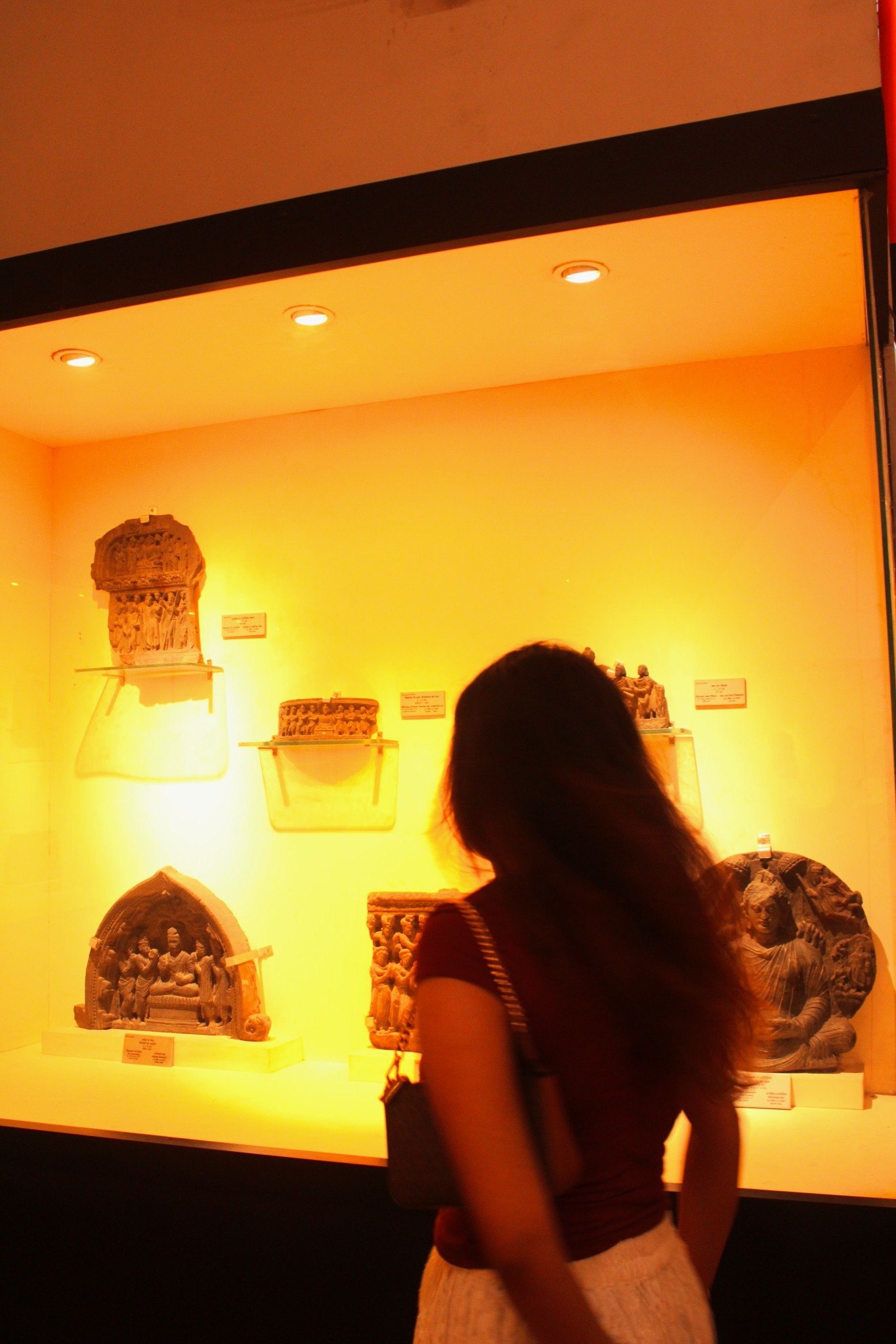 Triasha in a museum gallery